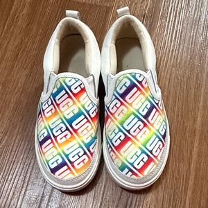 UGG Kids' Multicolor Logo Slip-On Sneakers
